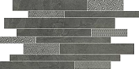 SBM011/SG458520 Ламелла серый темный мозаичный. Декор (25x50,2)