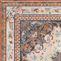 Мраморный дворец ковёр угол лаппатированный HGD\A174\SG1550. Декор (40x40)