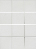 1332 Агуста белый натуральный из 12 частей. Универсальная плитка (9,8x9,8)