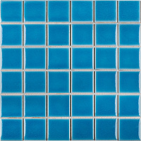 Crackle Light Blue Glossy Сетка. Мозаика (30,6x30,6)