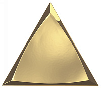 218368 Traingle Channel Gold Glossy. Декор (15x17)