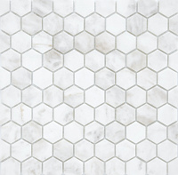 Dolomiti bianco MAT hex 18x30x6. Мозаика (28,5x30,5)