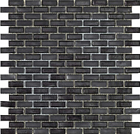 L244006361 Flow Brick Black. Мозаика (29,6x31,2)