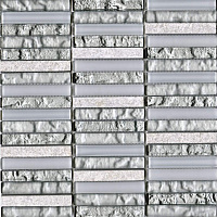 L242521831 Tecno Linear Silver White мат. Мозаика (29,8x30,5)