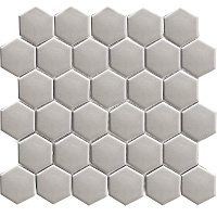 Hexagon Small Grey Glossy. Мозаика (27,1x28,2)