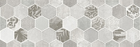 Гексацемент светло-серый 1664-0197. Декор (20x60)