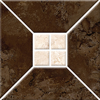 Риальто 3Т тип 2 коричневая. Настенная плитка (20x20)