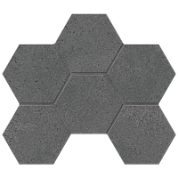 LA04 Hexagon непол 10 мм. Мозаика (25x28,5)