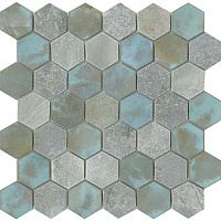 L241715271 Worn Hexagon Verdigris мат. Мозаика (30x30,5)