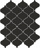 65001 Арабески глянцевый черный. Настенная плитка (26x30)