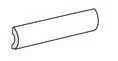 Бордюр PENCIL BULLNOSE VILLAGE WHITE глянц 3x20 арт. 25668