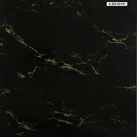 Керамогранит К 202 60 КР Черный с желт. разводами "под мрамор" полир, 60x60 10 мм