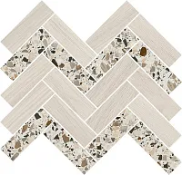 Декор Монтиони мозаичный миндальный мат, 34x35,5 9 мм, арт. T042/SG5113