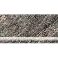 Ступень Кварцит 2 темно-серый мат 30x60 10 мм