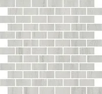 Мозаика Белем серый светлый глянцевый глянц 32x30 9 мм арт. MM13119T