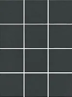 Керамогранит Агуста черный натуральный из 12 частей мат, 9,8x9,8 7 мм, арт. 1333