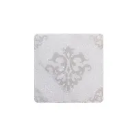 Декор WHITE MARBLE Motif №3 Белый, 10x10