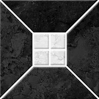 Плитка Риальто 1Т тип 2 черная, 20x20