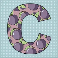 Декор Сад-огород "Слива" матовый мат, 20x20 6,9 мм, арт. HGD/A544/5185