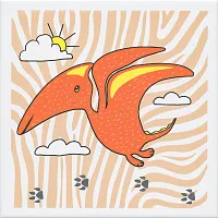 Декор Динозаврики 4 матовый мат, 20x20 6,9 мм, арт. OP/A229/5009