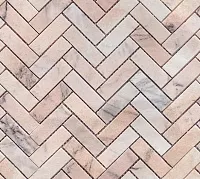 Мозаика Rosa Salmone POL fish 23x73x7 полир, 31,7x28,2 7 мм