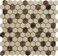 Мозаика QS-Hex027-25P/10, 30,5x30,5, арт. 78799211