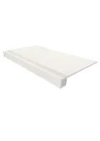 Ступень White Set Steptrade LN00 Комплект прямоугол бортик с насечками + Подступенок мат 33x120 арт. 39610