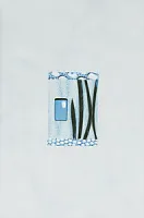 Каррара Декор синий водоросли (20x30)