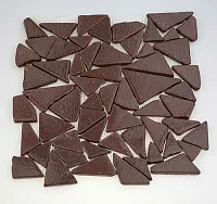 Мозаика MS-TRI МРАМОР красный треугольный, 32x32 9,8 мм, арт. 52377