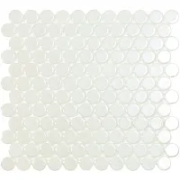 Мозаика White BR глянц, 31x29,5 4 мм, арт. 6000