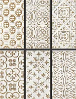 Декор SQ01DA BIANCO FORMEL.ORO DEC мат, 12,5x25, арт. SQ01DA