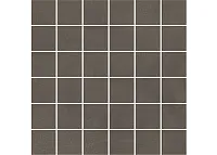 Декор Про Чементо мозаичный коричневый тёмный матовый мат, 30x30 9 мм, арт. DD6418/MM