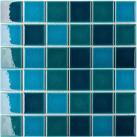Мозаика Crackle Green Mixed Glossy глянц, 30,6x30,6 6 мм