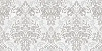 Декор Afina Damask серый глянц, 20x40 8 мм, арт. 08-03-06-456