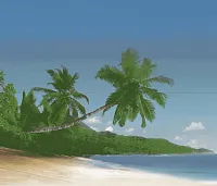 Панно Palmier (из 2х пл) глянц, 60x70