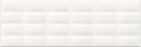 Плитка White Glossy Pillow Structure 25x75 (O-WHM-WTU052), 25x75