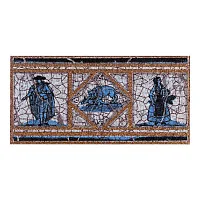 Бордюр CADAQUES AZUL Вставка-подступенник мат, 12x25