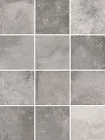 Мозаика Спартель серый из 12 частей мат 9,8x9,8 7 мм арт. KM1010G0011N