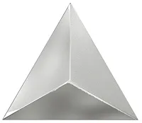 Декор Traingle Level Silver Laser Glossy мат, 15x17, арт. 218363