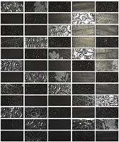 Мозаика Rev MARBELOUS FLOWER BLACK MALLA, 26,2x31,8