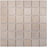 Мозаика CREMA MARFIL MATT мат, 30,5x30,5 8 мм