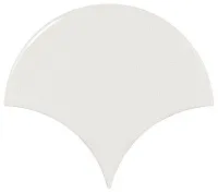 Плитка Scale Wall Fan White глянц, 10,6x12 9 мм