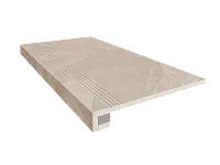 Ступень Beige Set Steptrade TE01 Комплект прямоугол бортик с насечками + Подступенок мат 33x120 арт. 36836