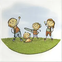 Декор Весёлые старты "Аэробика" мат, 20x20 6,9 мм, арт. OS/A252/5009