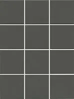 Керамогранит Агуста серый темный натуральный из 12 частей мат, 9,8x9,8 7 мм, арт. 1331