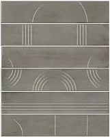 Плитка Мажорель серый из 6 частей глянц 36x28,5 10 мм арт. KMP3STA004RN6X