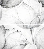 Панно Каррарский Мрамор цветы 1609-0019 (компл. из 2-х шт) глянц, 50x45 8 мм