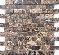 Мозаика Emperador Dark POL 23x48x4 полир, 29,8x29,8 4 мм