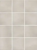 Мозаика Бахия серый светлый из 12 частей глянц 9,8x9,8 7 мм арт. KM1010G0040N