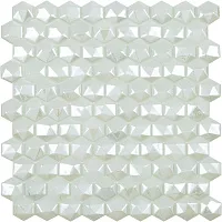 Мозаика Hex Diamond № 350D Белый, 30,7x31,7 4 мм